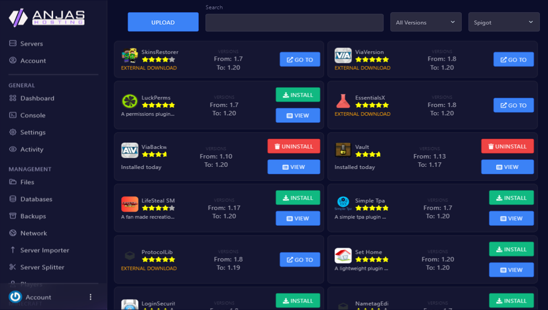 Anjas Plugin Installer